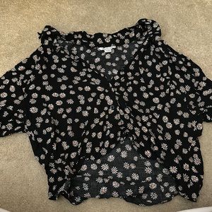 american eagle daisy blouse